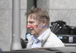 Liam Neeson na planie filmu Retribution