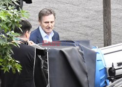 Liam Neeson na planie filmu Retribution