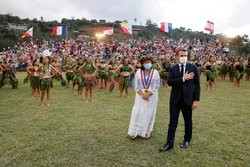 Prezydent Macron w Polinezji Francuskiej