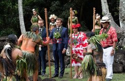 Prezydent Macron w Polinezji Francuskiej