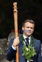 Prezydent Macron w Polinezji Francuskiej