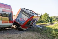 Kolbaskowo-Smolecin wypadek na przejeździe kolejowym pociągu z tirem