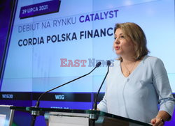 Debiut spółki Cordia Polska Finance na rynku Catalyst GPW