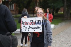 Wystawa Sztuka polityczna w CSW - otwarcie i protest