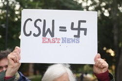 Wystawa Sztuka polityczna w CSW - otwarcie i protest