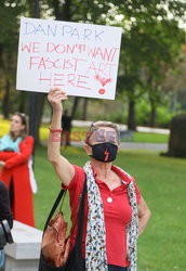 Wystawa Sztuka polityczna w CSW - otwarcie i protest