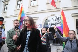 Wystawa Sztuka polityczna w CSW - otwarcie i protest