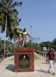 Pomnik Cristiano Ronaldo w Calangute