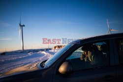 Turbiny wiatrowe w Laponii - AFP