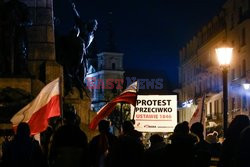 Protest przeciwko segregacji sanitarnej