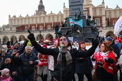 Protest przeciwko segregacji sanitarnej