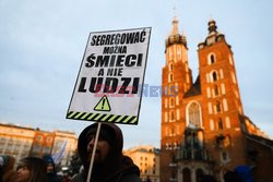 Protest przeciwko segregacji sanitarnej