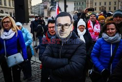 Protest przeciwko segregacji sanitarnej