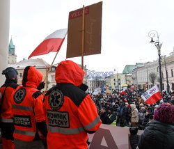 Lublin - Marsz przeciwników obowiązku szczepień