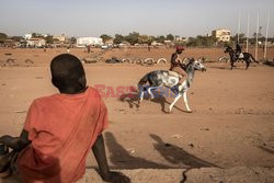 Tradycyjne wyścigi konne w Burkina Faso - AFP