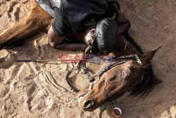 Tradycyjne wyścigi konne w Burkina Faso - AFP