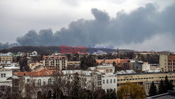 Wojna w Ukrainie - potężne eksplozje we Lwowie