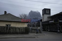 Wojna w Ukrainie - potężne eksplozje we Lwowie