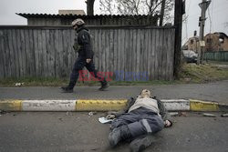 Wojna w Ukrainie - masakra cywilów w Buczy