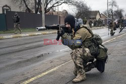 Wojna w Ukrainie - masakra cywilów w Buczy