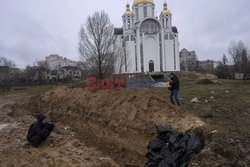 Wojna w Ukrainie - masakra cywilów w Buczy