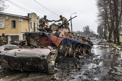 Wojna w Ukrainie - masakra cywilów w Buczy