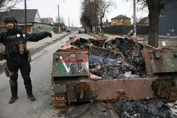 Wojna w Ukrainie - masakra cywilów w Buczy