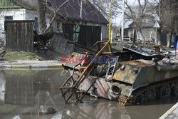 Wojna w Ukrainie - masakra cywilów w Buczy