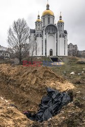 Wojna w Ukrainie - masakra cywilów w Buczy