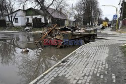 Wojna w Ukrainie - masakra cywilów w Buczy