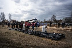 Wojna w Ukrainie - masakra cywilów w Buczy