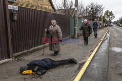 Wojna w Ukrainie - masakra cywilów w Buczy