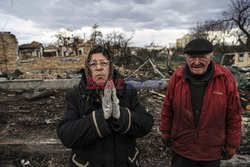 Wojna w Ukrainie - masakra cywilów w Buczy