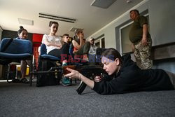 Militarne szkolenie dla cywili w Kijowie