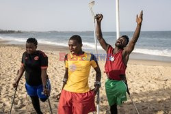 Amp futbol w Sierra Leone - AFP