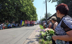 Wojna w Ukrainie - pogrzeby poległych żołnierzy