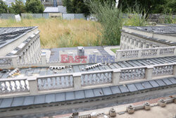 Zdewastowany Park Miniatur w Warszawie