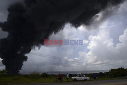 Pożar w bazie supertankowców na Kubie