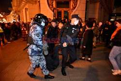 Protesty antywojenne i aresztowania w Rosji