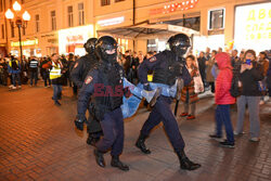 Protesty antywojenne i aresztowania w Rosji