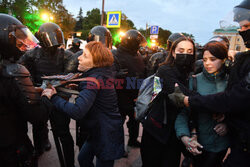 Protesty antywojenne i aresztowania w Rosji