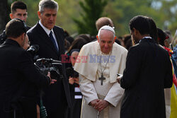 Papież Franciszek na spotkaniu z młodzieżą w Asyżu