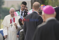 Papież Franciszek na spotkaniu z młodzieżą w Asyżu