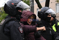 Protesty antywojenne i aresztowania w Rosji