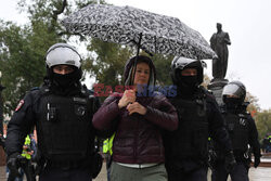 Protesty antywojenne i aresztowania w Rosji