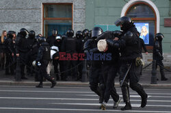 Protesty antywojenne i aresztowania w Rosji