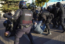 Protesty antywojenne i aresztowania w Rosji