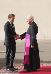 Prezydent Macron na audiencji u papieża Franciszka