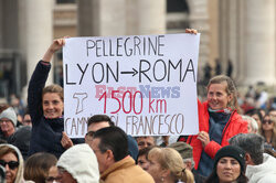 Papież Franciszek na audiencji generalnej