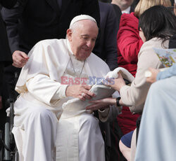 Papież Franciszek na audiencji generalnej